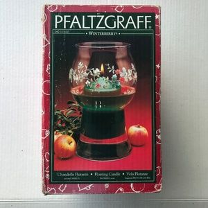 Pfaltzgraff “Winterberry” Candle Holder With Floating Candle